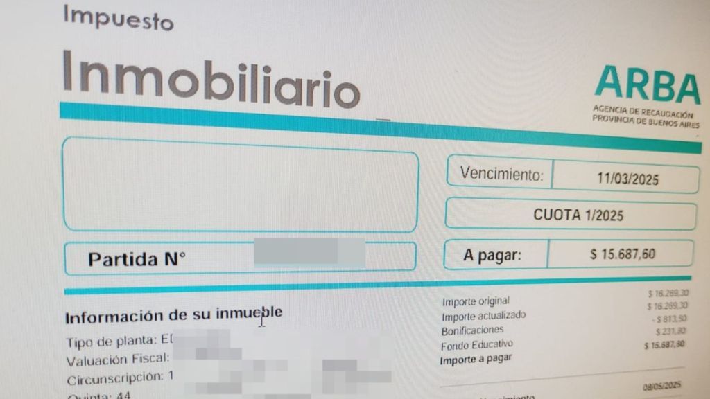 ARBA extendió el plazo del vencimiento de la primera cuota del Inmobiliario Urbano hasta el viernes 14 de marzo.