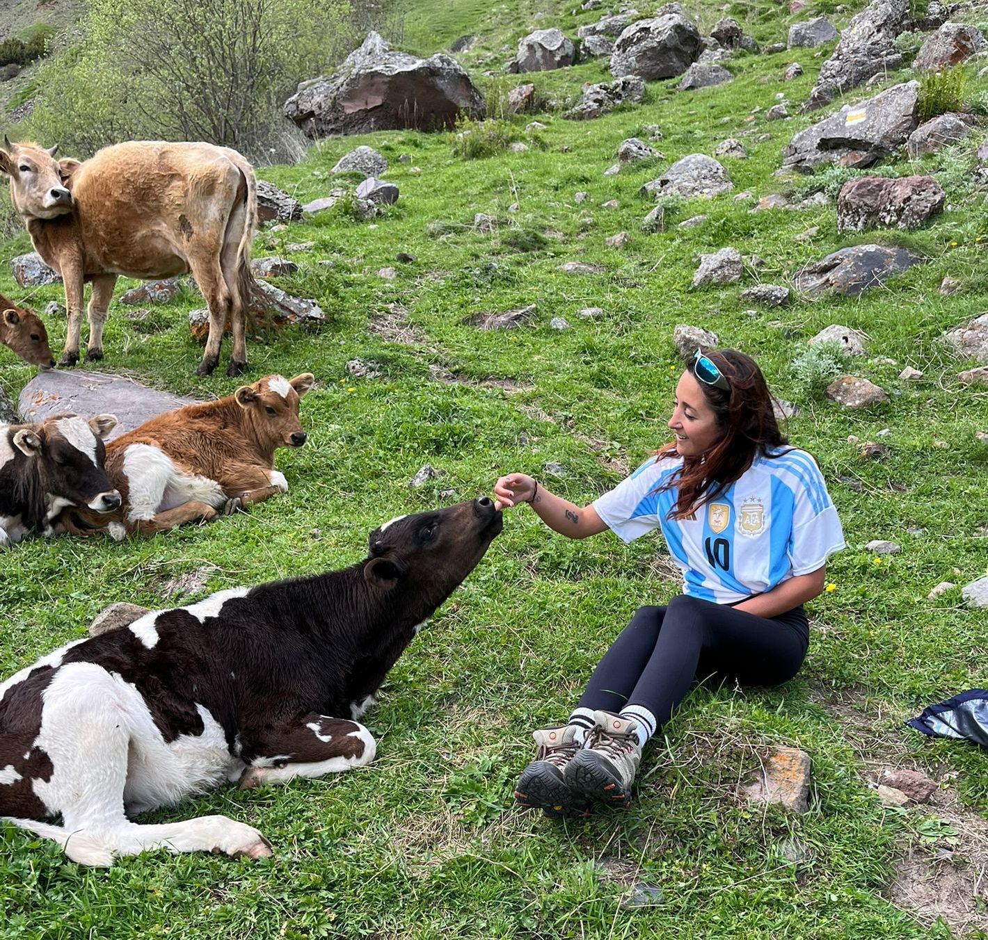 Muchos animales. mansos, que permitían acercarnos-