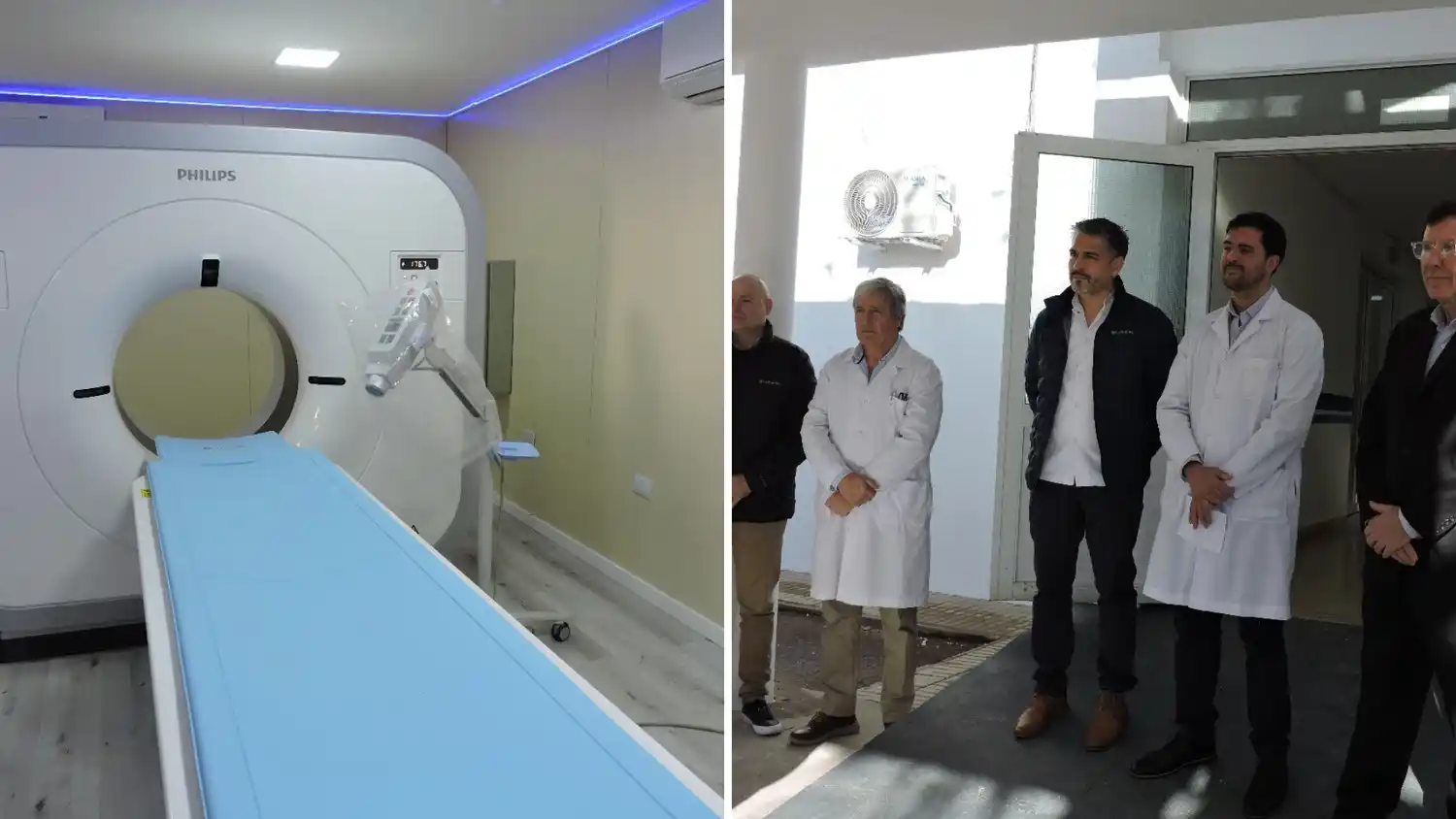 Histórico: inauguraron el servicio de Tomografía en Coronel Dorrego