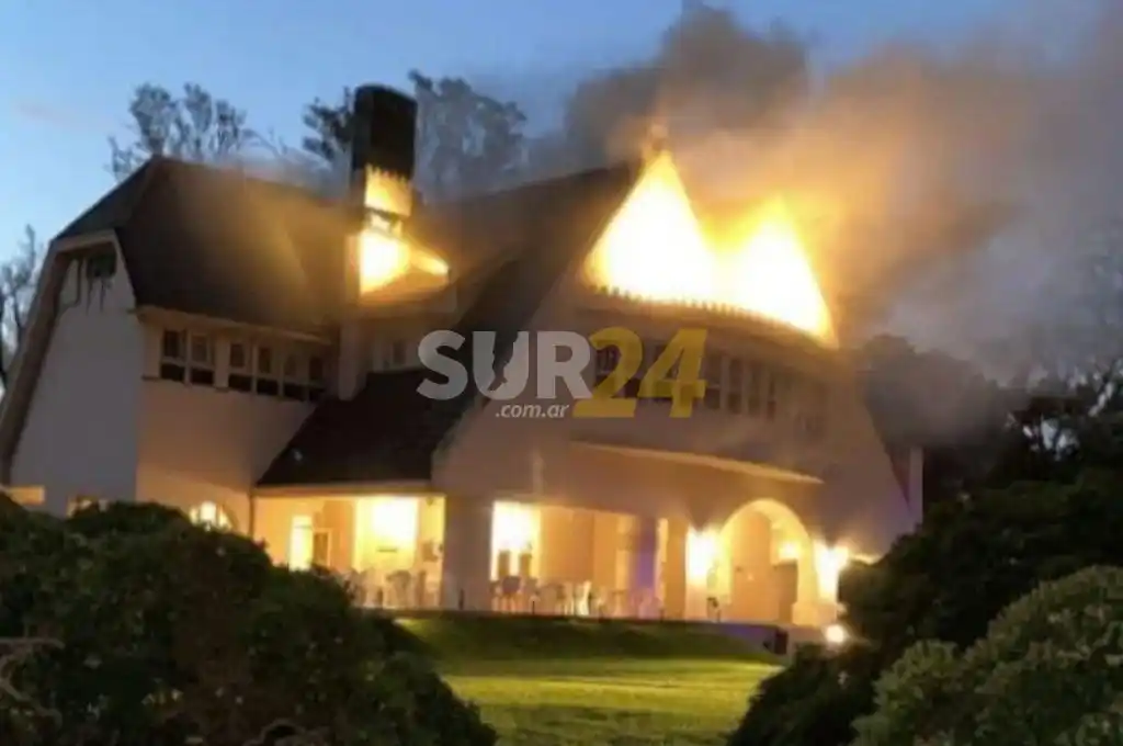 Video: impactante incendio en un barrio privado del Gran Rosario 