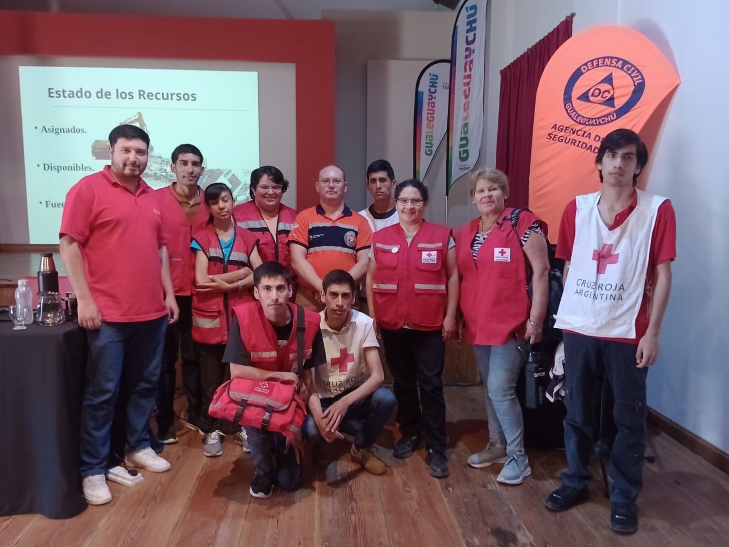 Integrantes del Voluntariado de Cruz Roja Gualeguay.