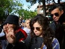 Dalma Maradona. llegando a la audiencia donde tuvo que declarar por la muerte de su papá