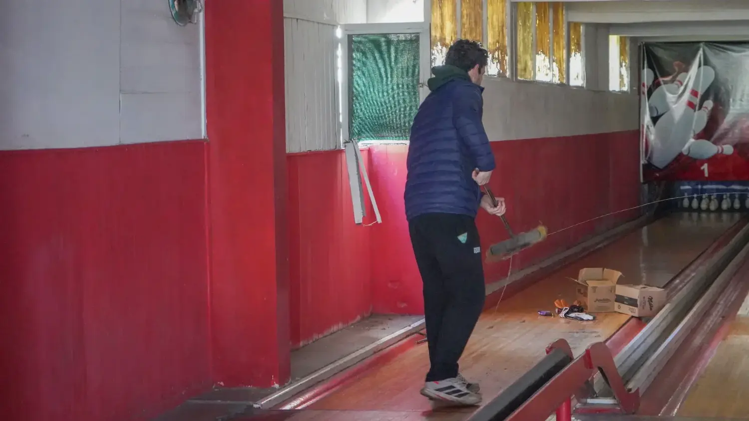 Lugar del bowling del Club Huracán