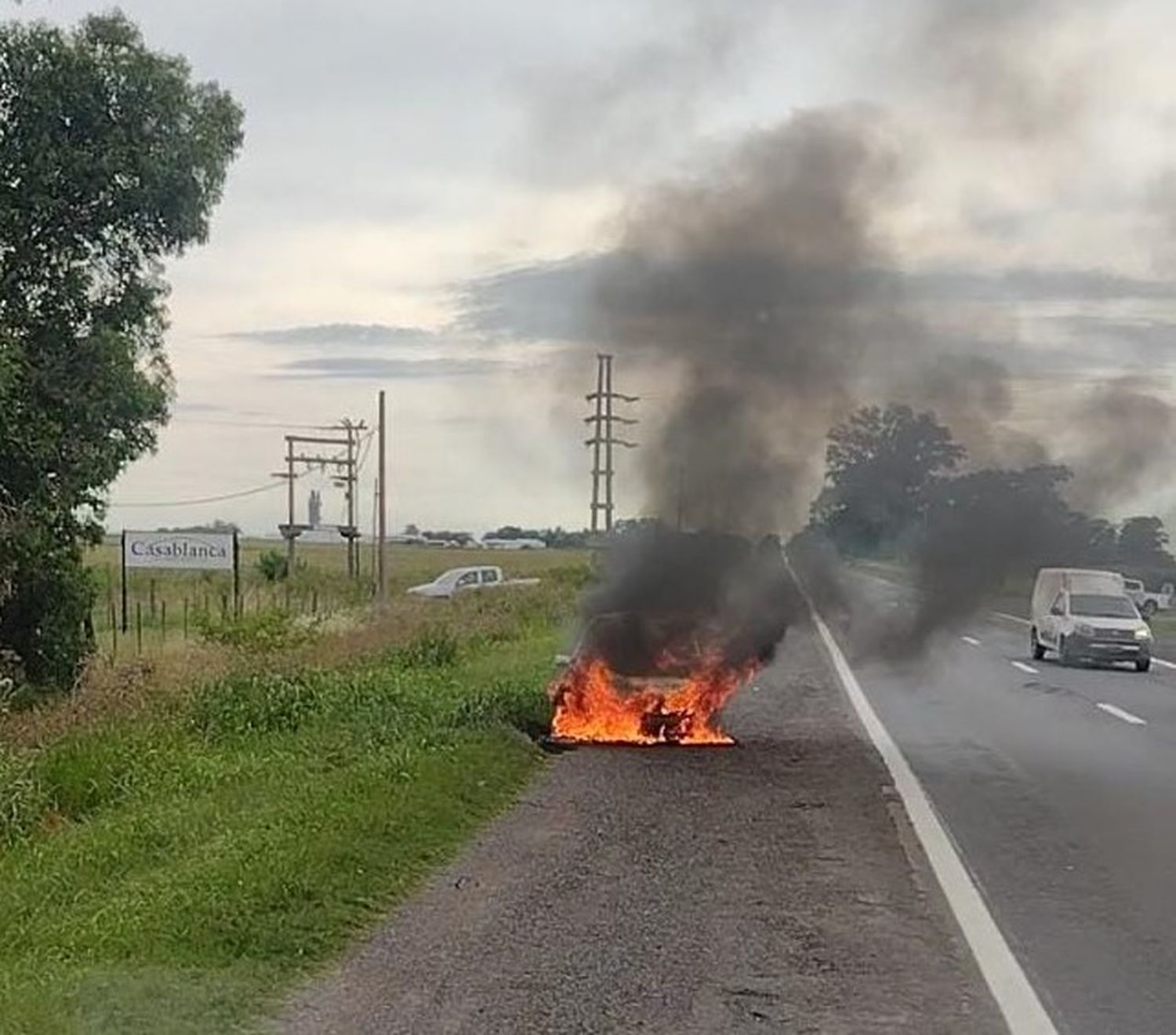 Incendio Mercedes