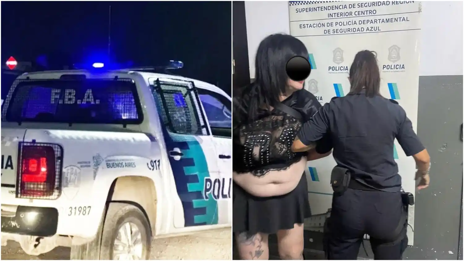 Azul: detienen a una mujer por infracción contravencional tras un llamado al 911 en pleno centro