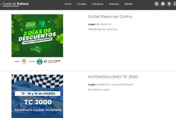 "Me lo agendo": Conocé los eventos de este fin de semana en Rafaela