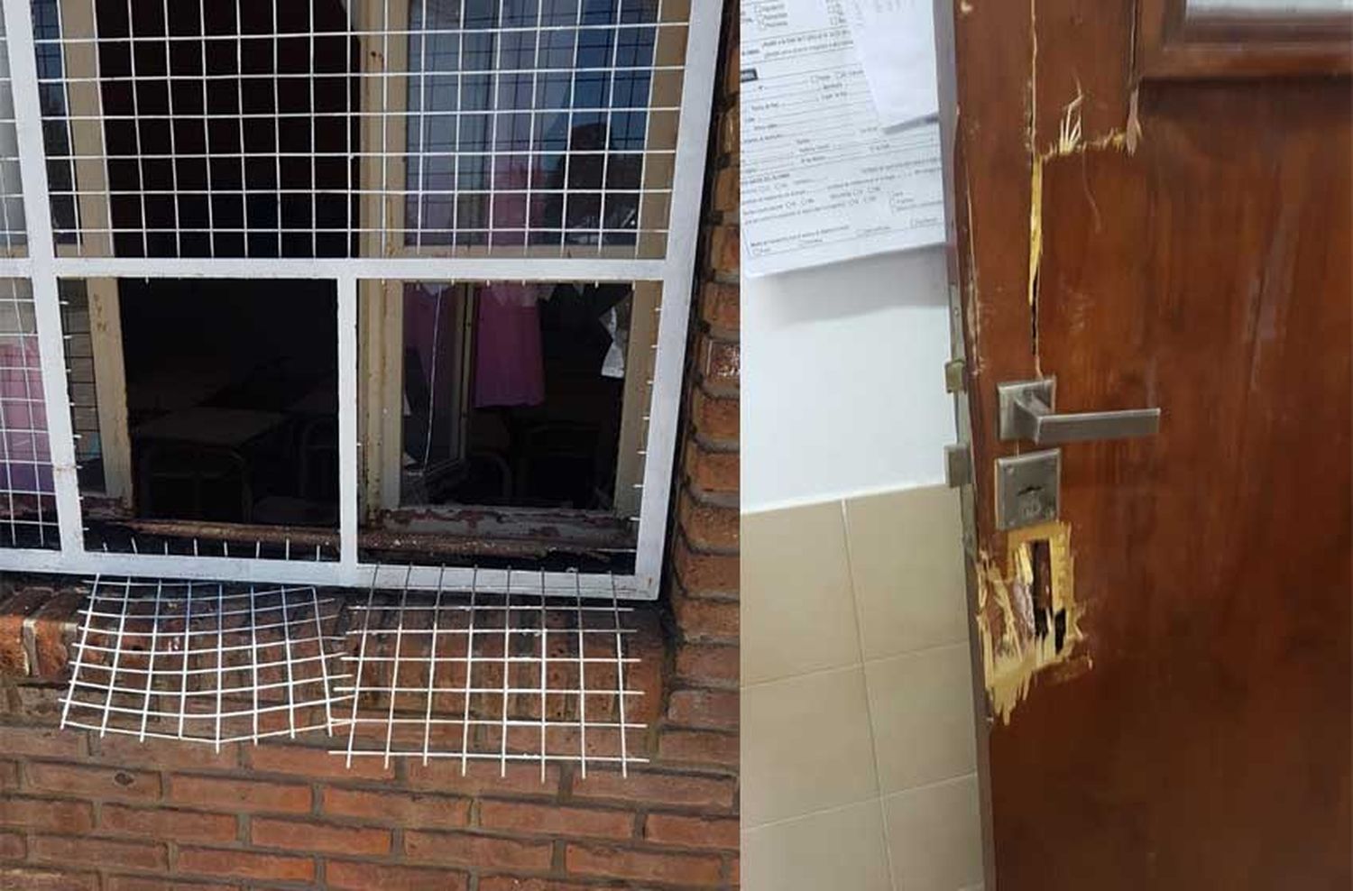 Provocaron destrozos y robaron en la Primaria 72