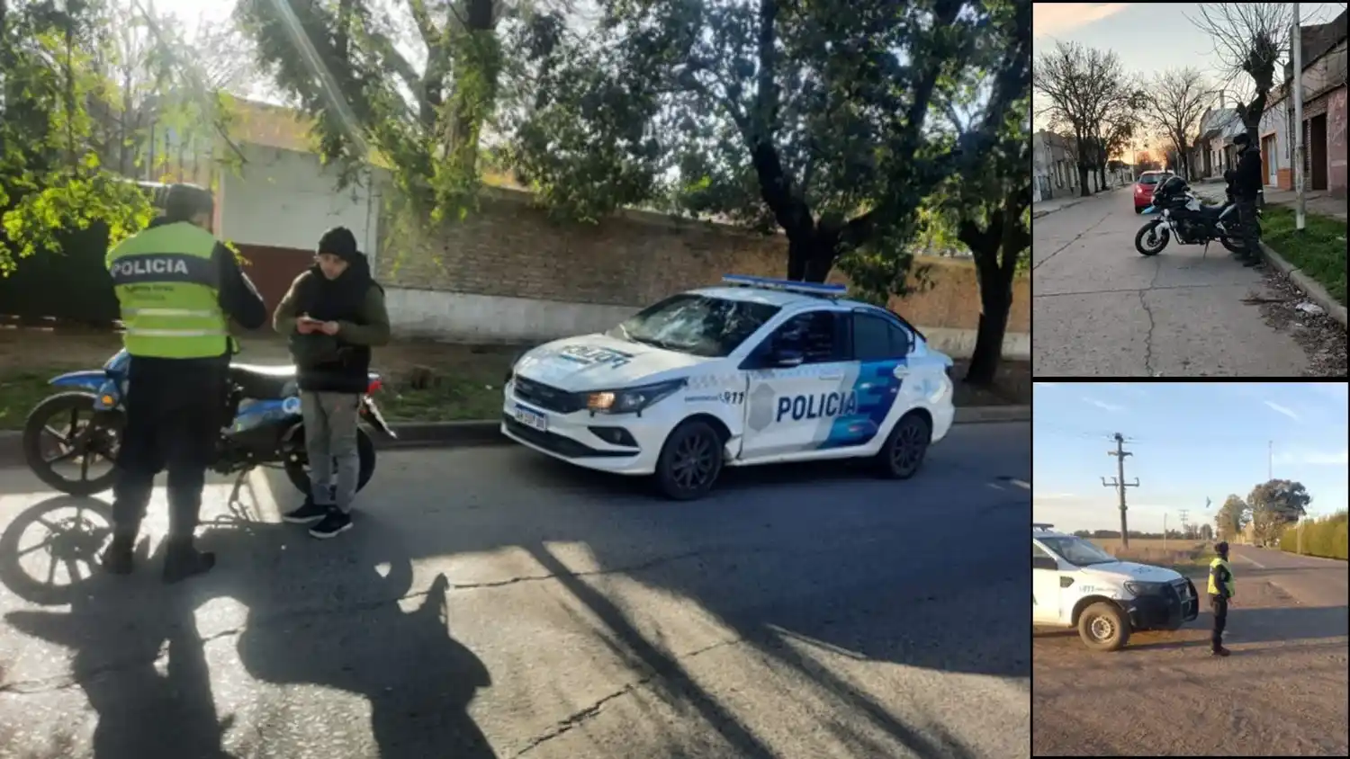 Los controles se realizaron en la ciudad y las localidades. Se encuadran en las medidas preventivas.
