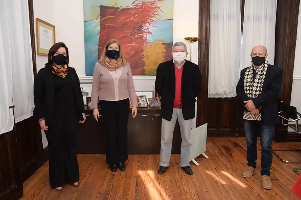 Concejales con la ministra Romero