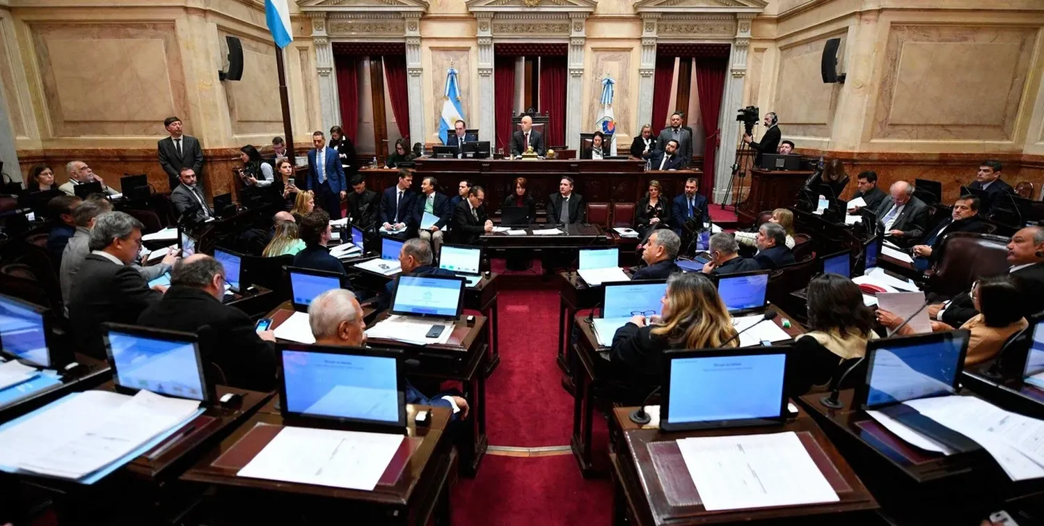 Imagen ilustrativa. El Senado de la Nación se prepara para el debate.