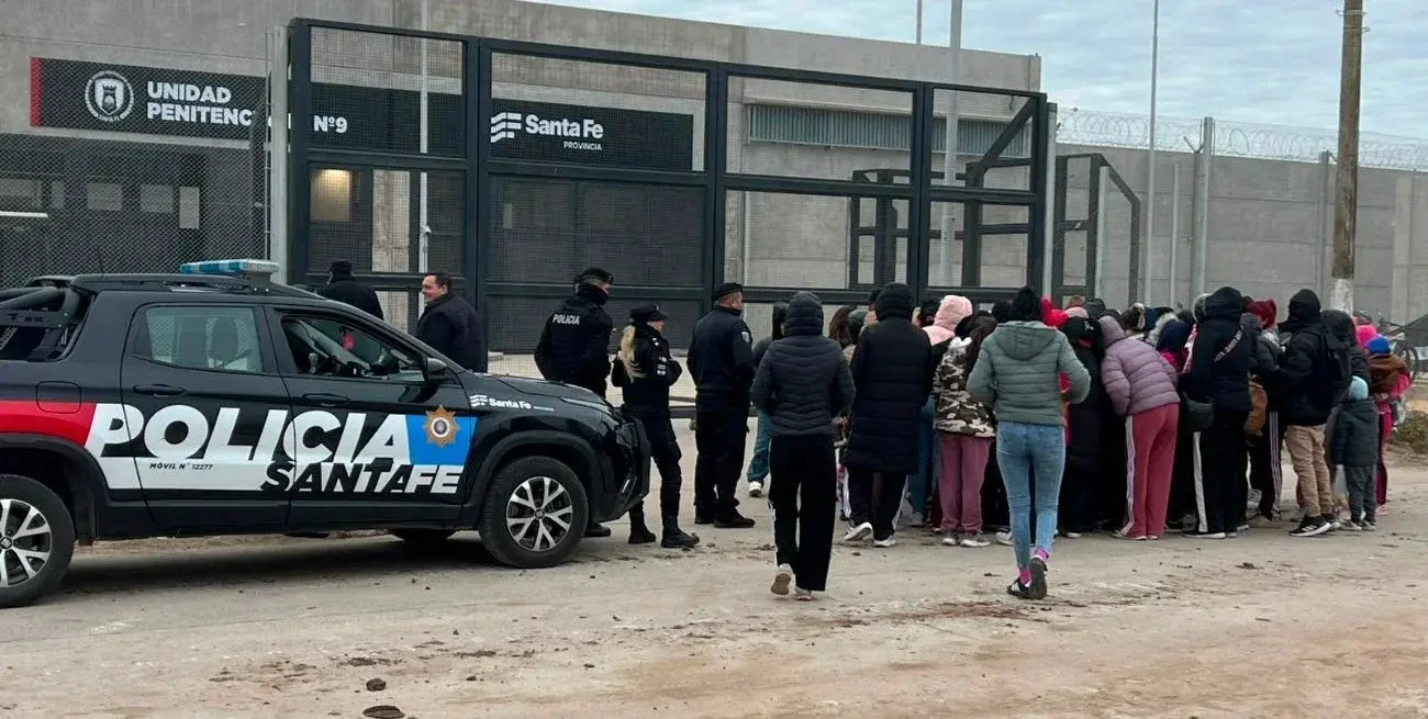 Protesta de familiares de presos en Recreo. Foto: Gentileza