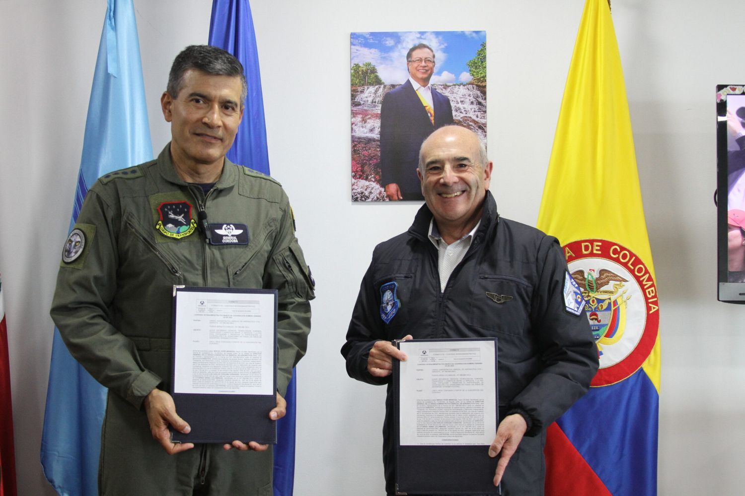 Acuerdo Interadministrativo entre la Aeronáutica Civil y la Fuerza Aeroespacial Colombiana para Fortalecer la Seguridad Aérea