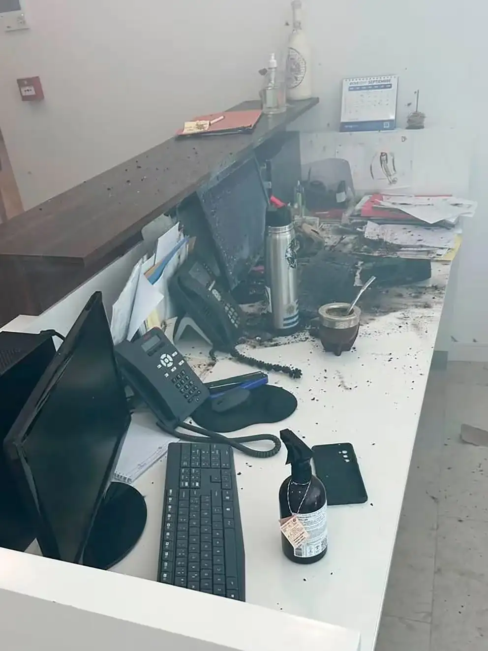 Las imágenes de los destrozos que causó la detonación.
