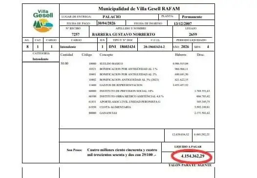 barrera recibo sueldo