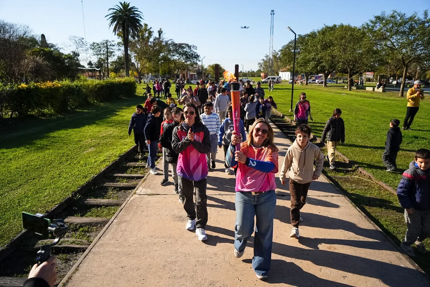 La Antorcha Suramericana pasó por Vera con una jornada deportiva y cultural