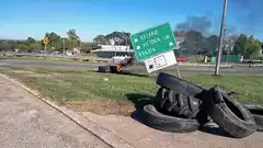 Camioneros realizaron manifestaciones