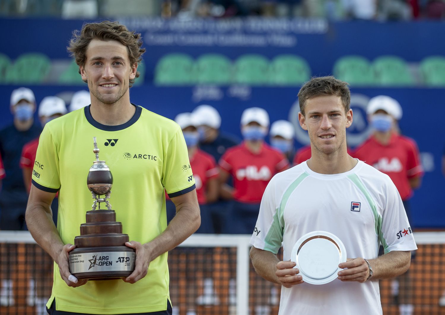 Los finalistas en la entrega de premios.