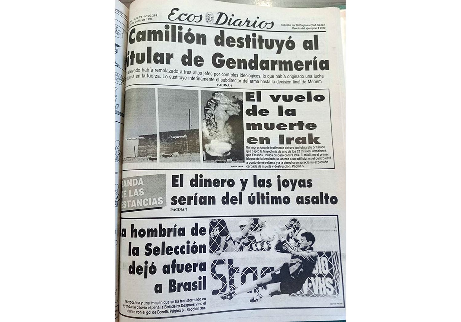 Lunes 28 de junio de 1993