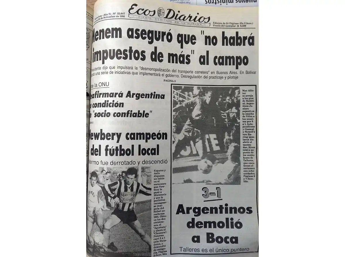 Lunes 23 de Septiembre de 1991