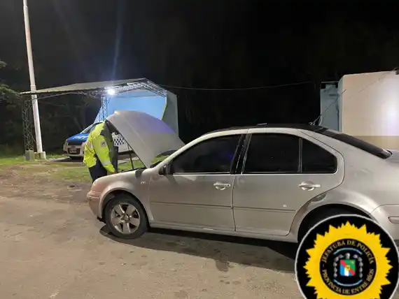 Secuestro de un automóvil con documentación apócrifa en control vial de Gualeguay