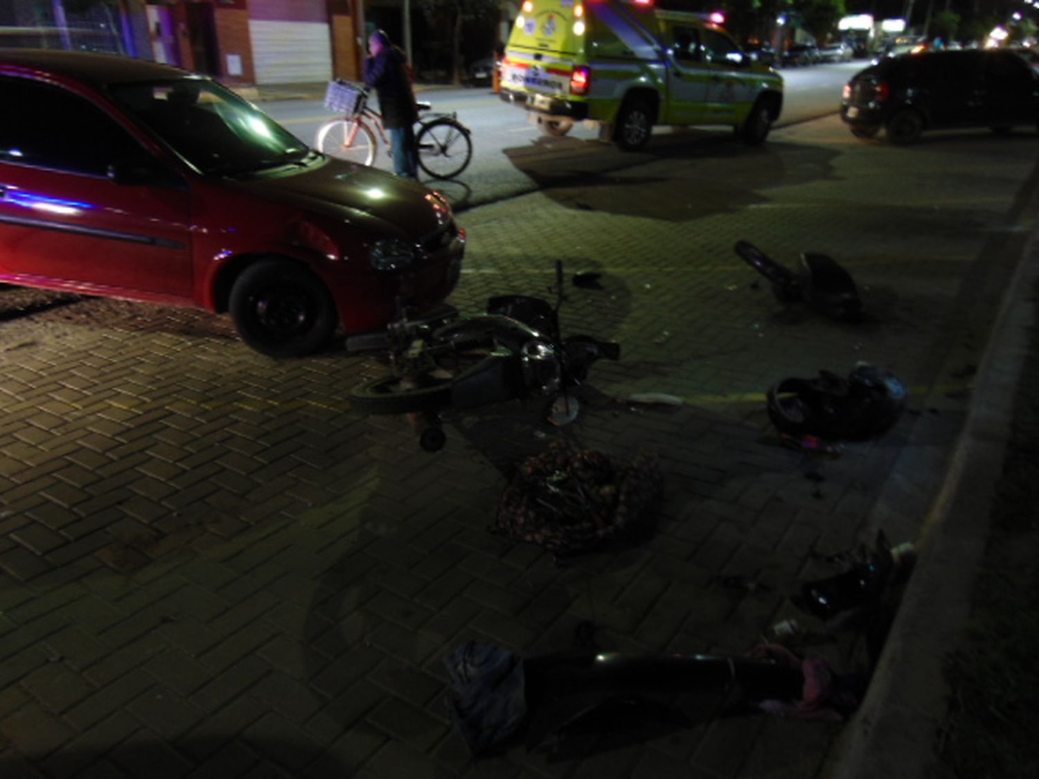 Violento accidente en la esquina de Pueyrredón y Santa Fe