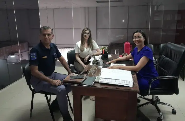 Encuentro protocolar entre la Jueza Benítez y el nuevo Director de Unidades Penitenciarias