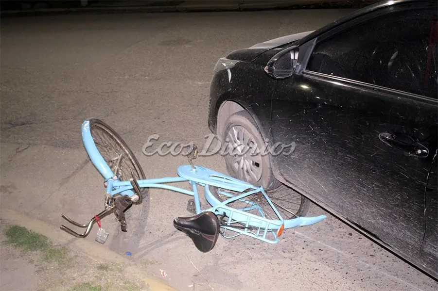 Una ciclista hospitalizada