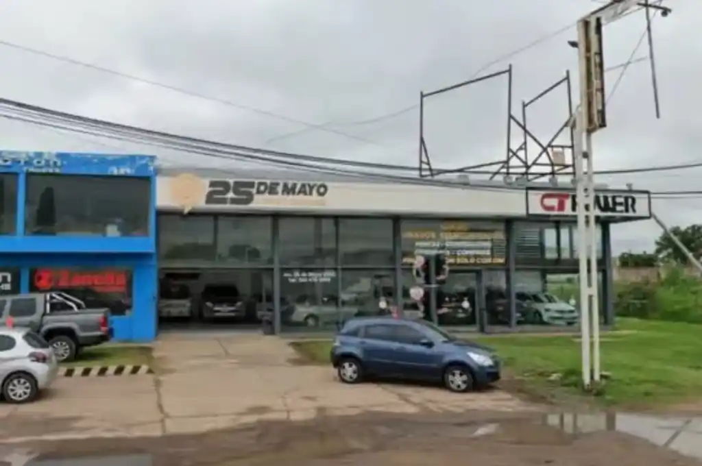 El local comercial en donde fue abandonado el neonato.