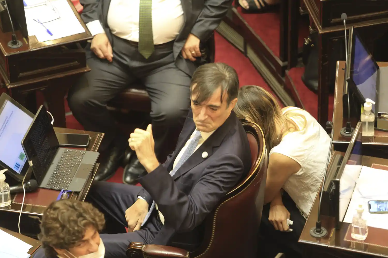 Esteban Bullrich pronunció un emotivo discurso de despedida.