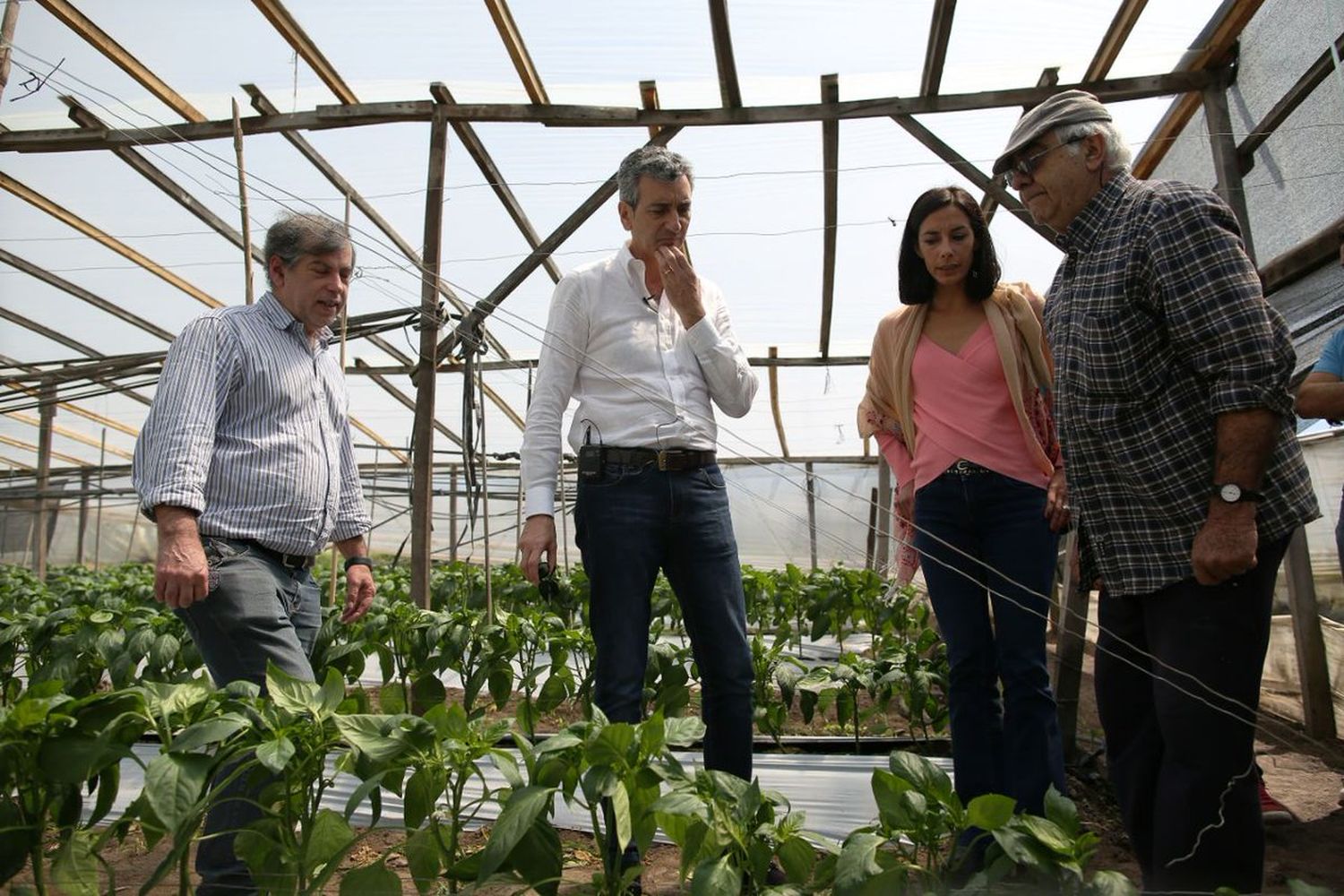 Randazzo visitó una quinta de agricultura familiar y se comprometió a trabajar en el tema