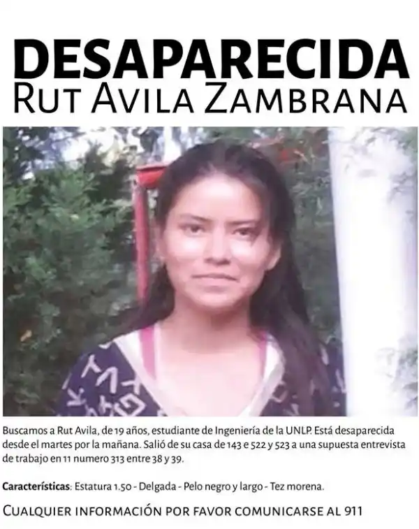 La Plata: Vuelven a marchar por Rut Ávila