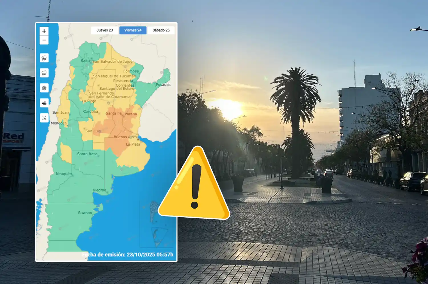Jueves caluroso en la ciudad, antes de las lluvias: el SMN emitió un alerta naranja por tormentas fuertes