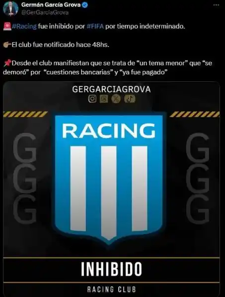 infantino chiqui tapia racing - 1