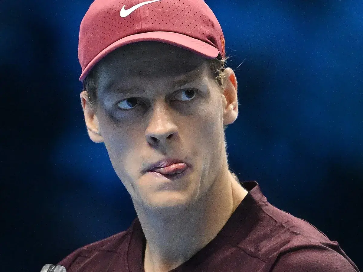 J.Sinner venció en sets corridos a Auger Aliassime .Foto :AP.