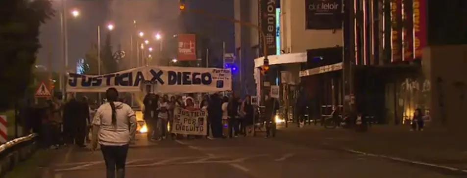 Incidentes en protesta por joven atropellado por patrullero en Ituzaingó