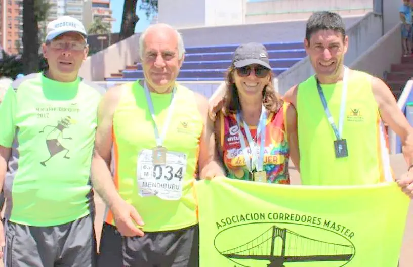 Mendiburu y Elena González, campeones argentinos master