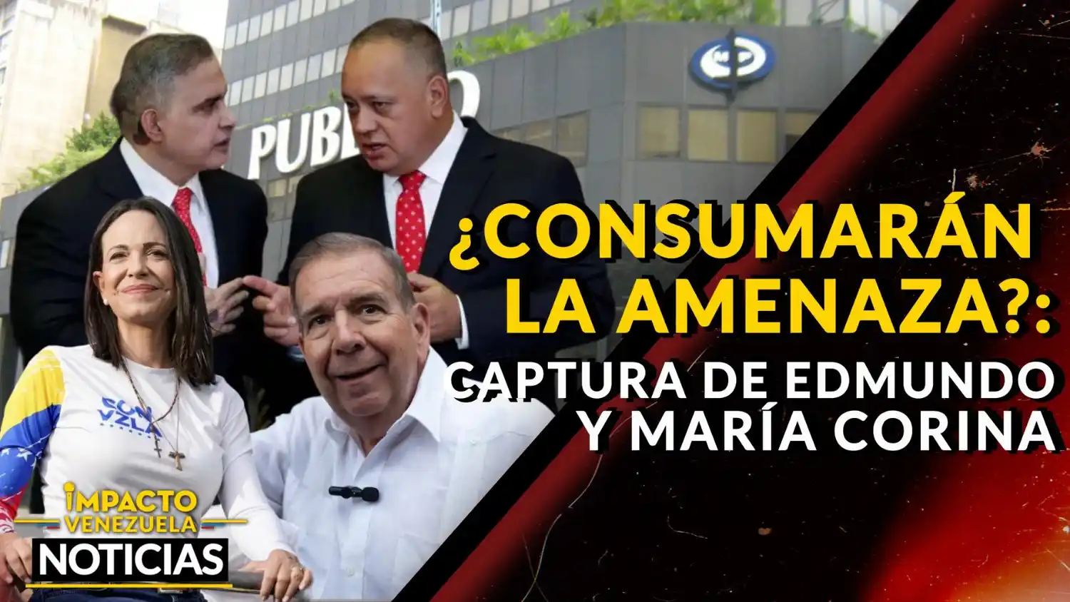 ¿CONSUMARÁN LA AMENAZA? Captura de Edmundo y María Corina – VIDEO