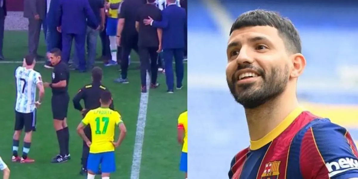 El picante tuit del Kun Agüero tras la suspensión del clásico Brasil – Argentina