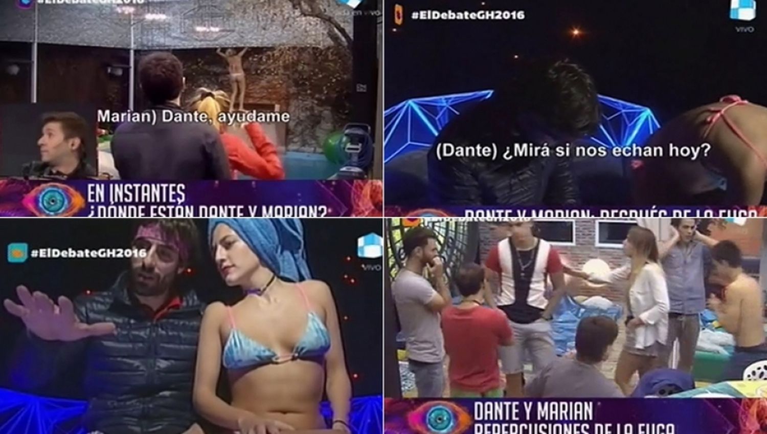 Dante y Marian se escaparon de la casa de GH: qué pasará con ellos