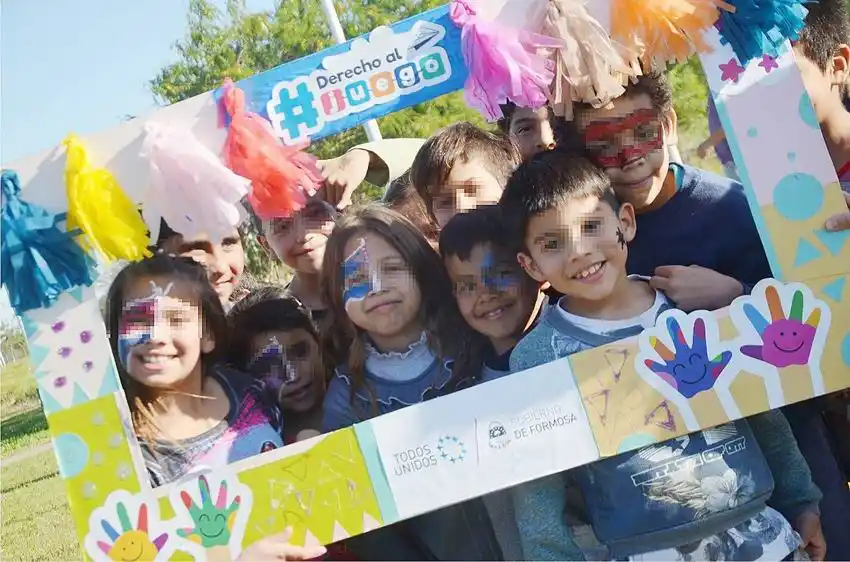 En la plaza San Martín realizarán hoy 
una kermés por el Mes de las Infancias