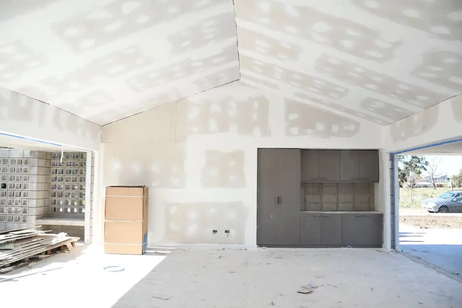 Avanza la construcción del Espacio Comunitario en el barrio La Esmeralda