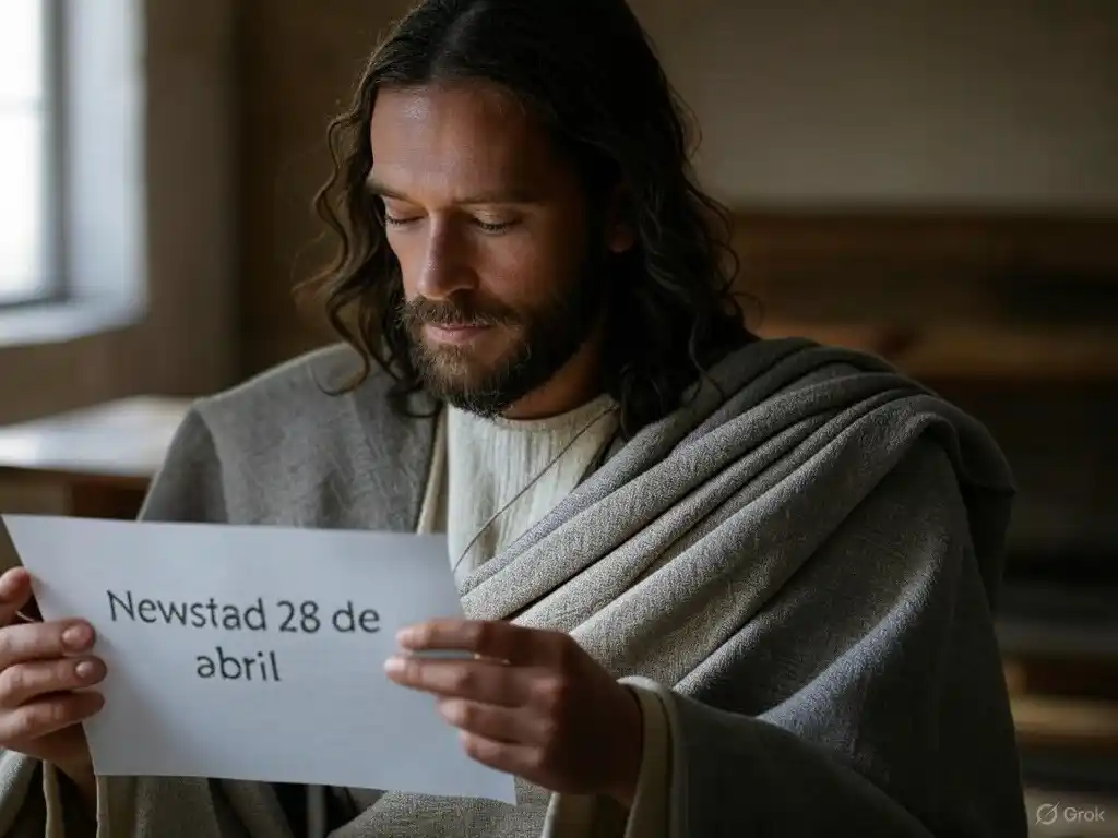 Santoral. Francisco, leyendo el Santoral del 28 de abril.