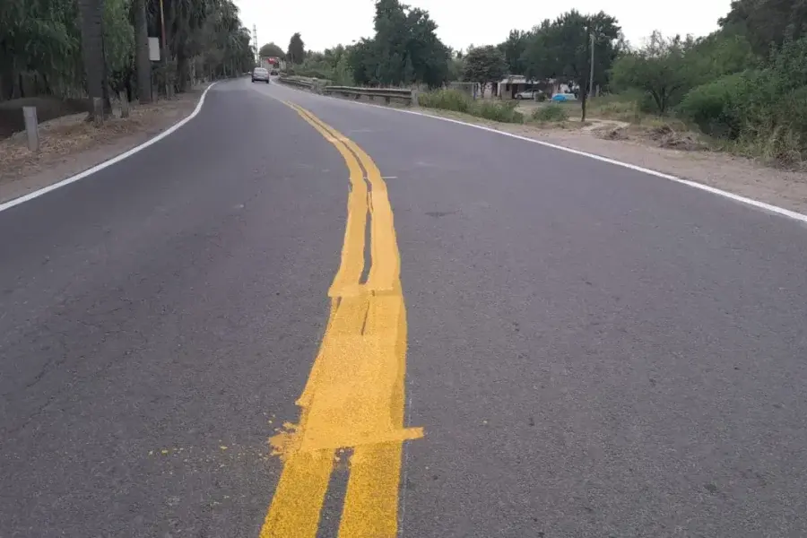 En Avellaneda también la "pifiaron" con la demarcación horizontal del Camino Héroes de Malvinas