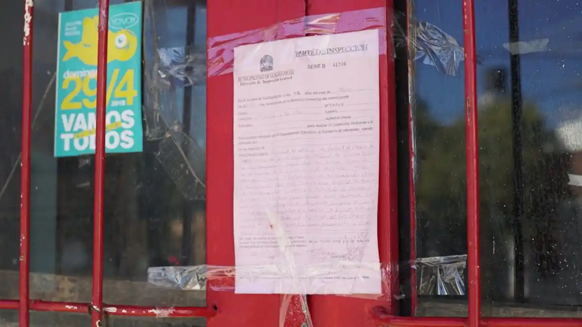 El municipio notificó la clausura del local.