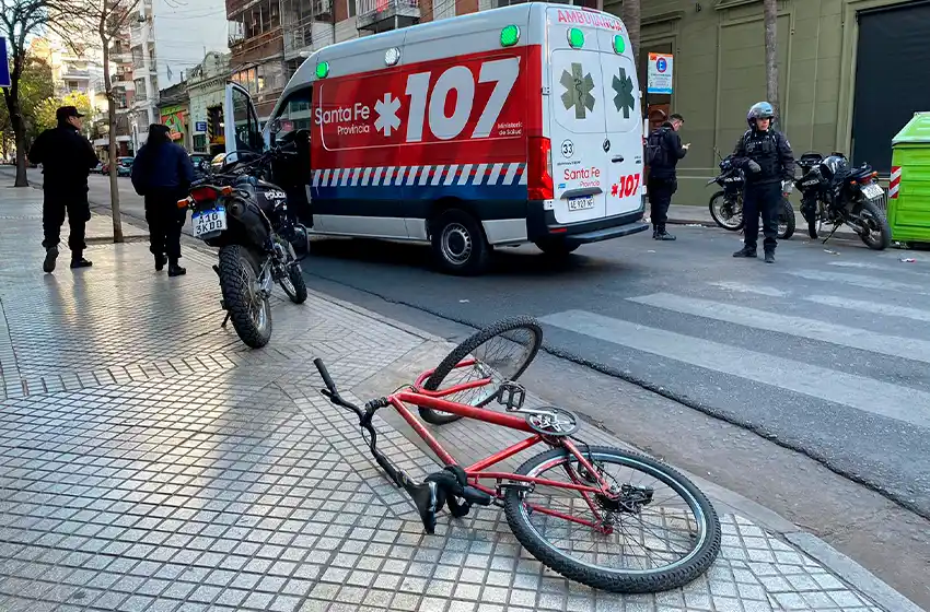 Siniestro vial en Balcarce y Tucumán: un ciclista fue chocado por un auto