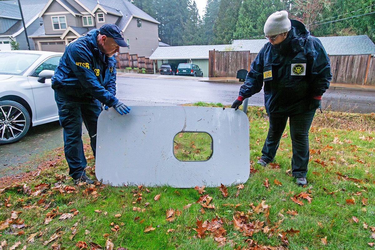 La puerta del buffer que se desprendió del vuelo AS1282