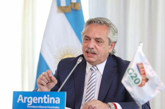 Ante el G20, Fernández mencionó a Perón y calificó como «claves» las «menores tasas y plazos de pago más extensos» de deuda