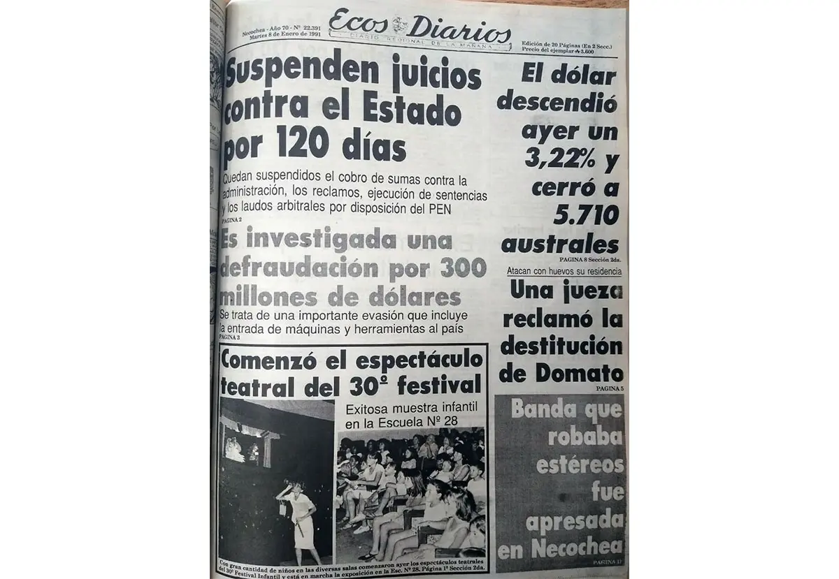 Martes 8 de enero de 1990