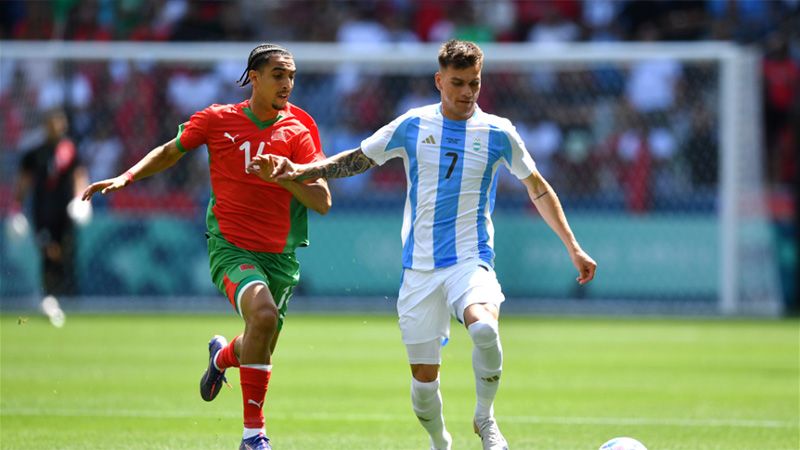 Argentina Sub 23 igualó en la última jugada en su debut olímpico