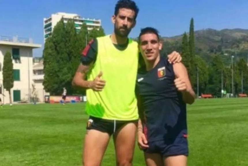Centurión tuvo su primera práctica de la nueva etapa en el Genoa